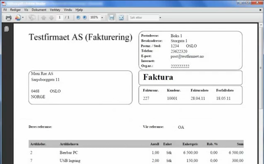 Visma Avendo Fakturering